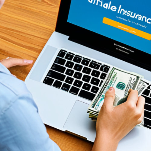 Finding Hidden Insurance Money**

A person happily discovering a pile of money labeled "Unclaimed Insurance Funds" while using a laptop with a "Find My Insurance" website displayed. The scene should be bright and cheerful, suggesting a positive surprise. fully clothed, appropriate content, safe for work, perfect anatomy, natural proportions, professional, modest, family-friendly.

**